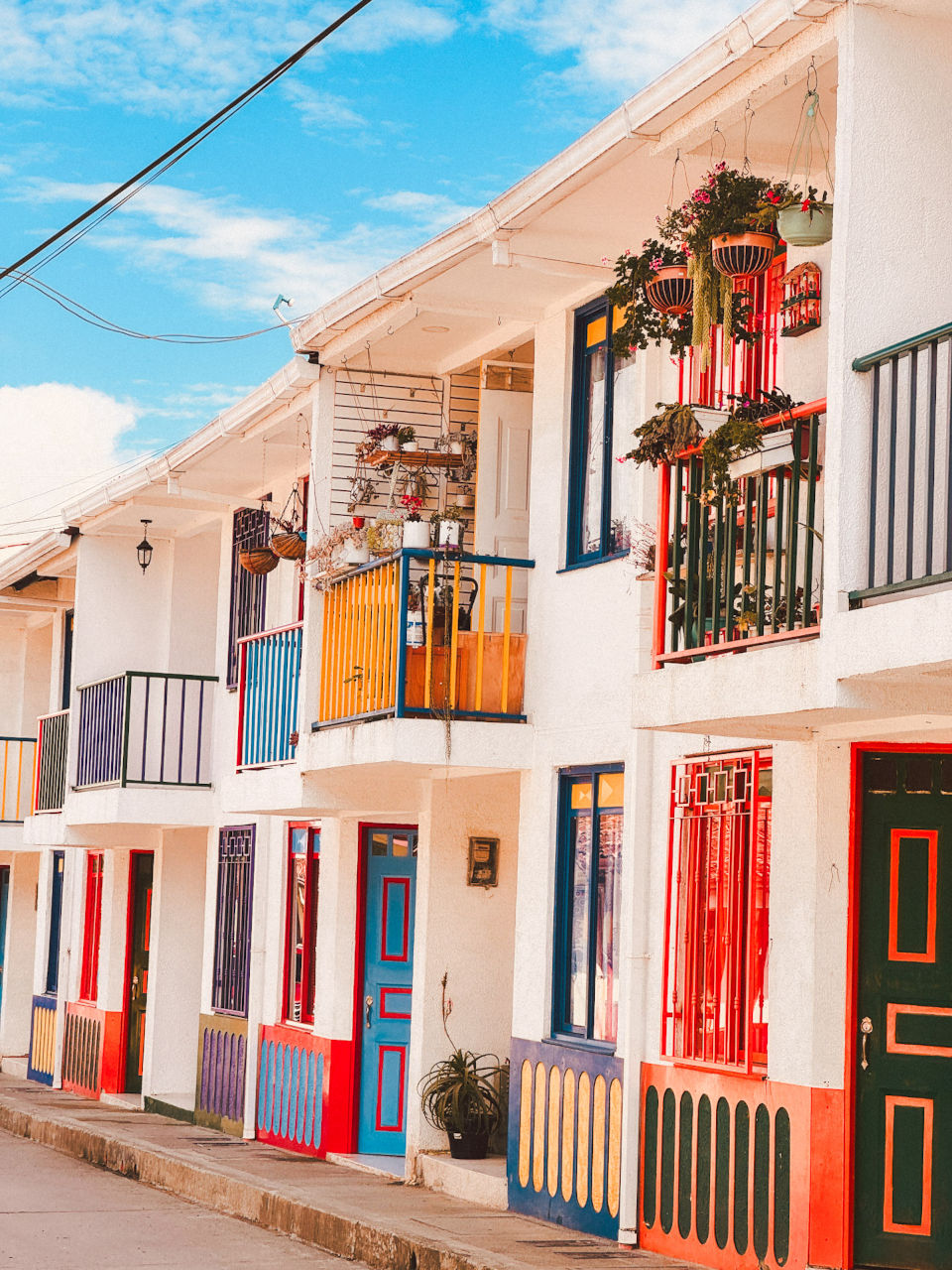 Colorful houses in Salento, Colombia (UNESCO)