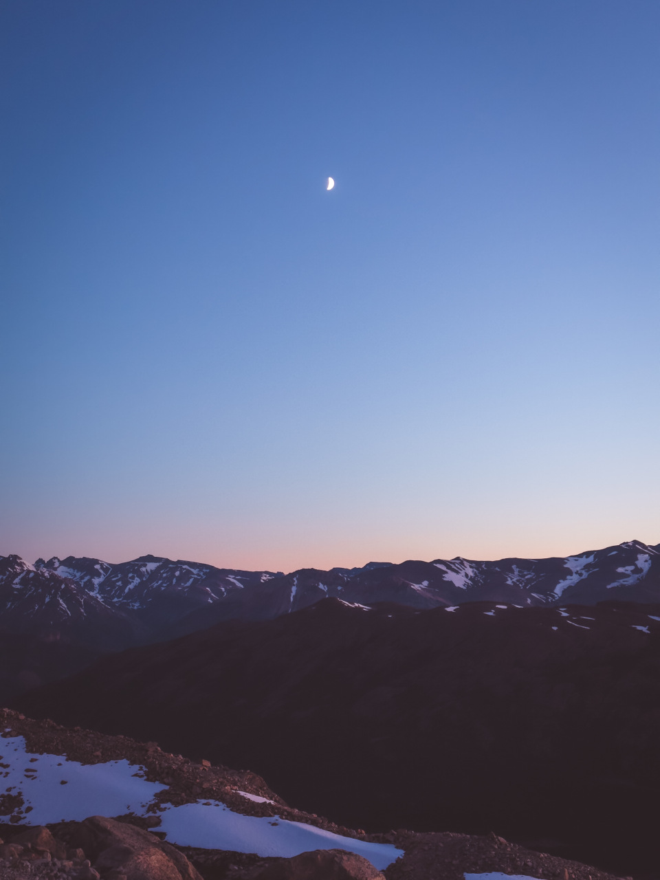 Sunrise over the Andes, close to Fitz Roy, Argentina, Patagonia, South America
