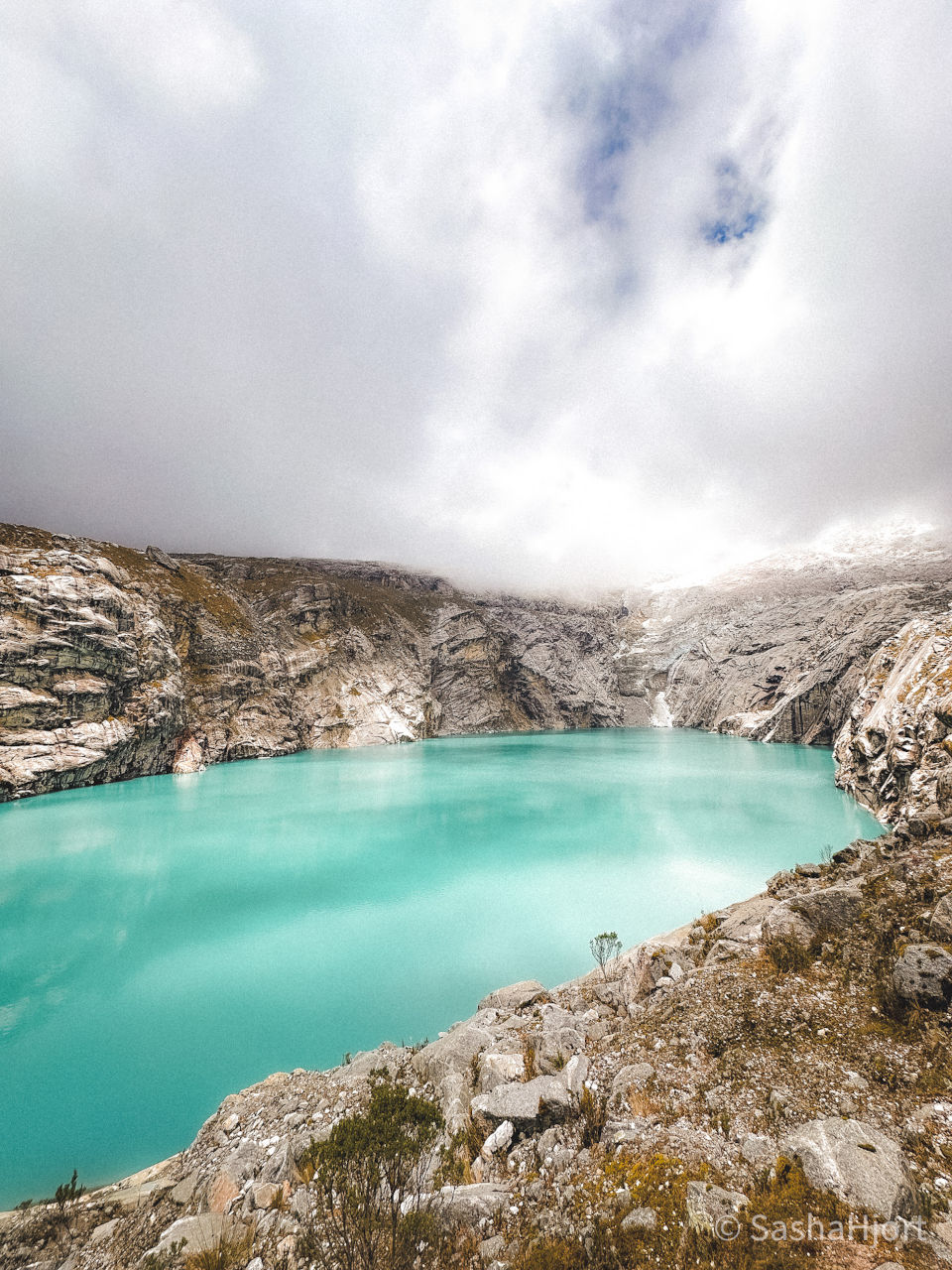 Laguna 513 in the Andes Mountains of Peru, South America
