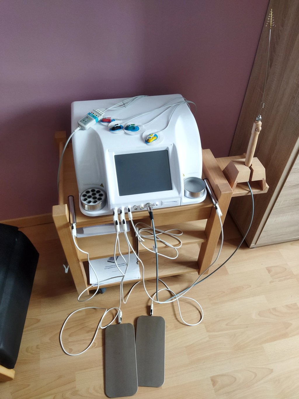 Polar et plaques de pieds et électrodes de main