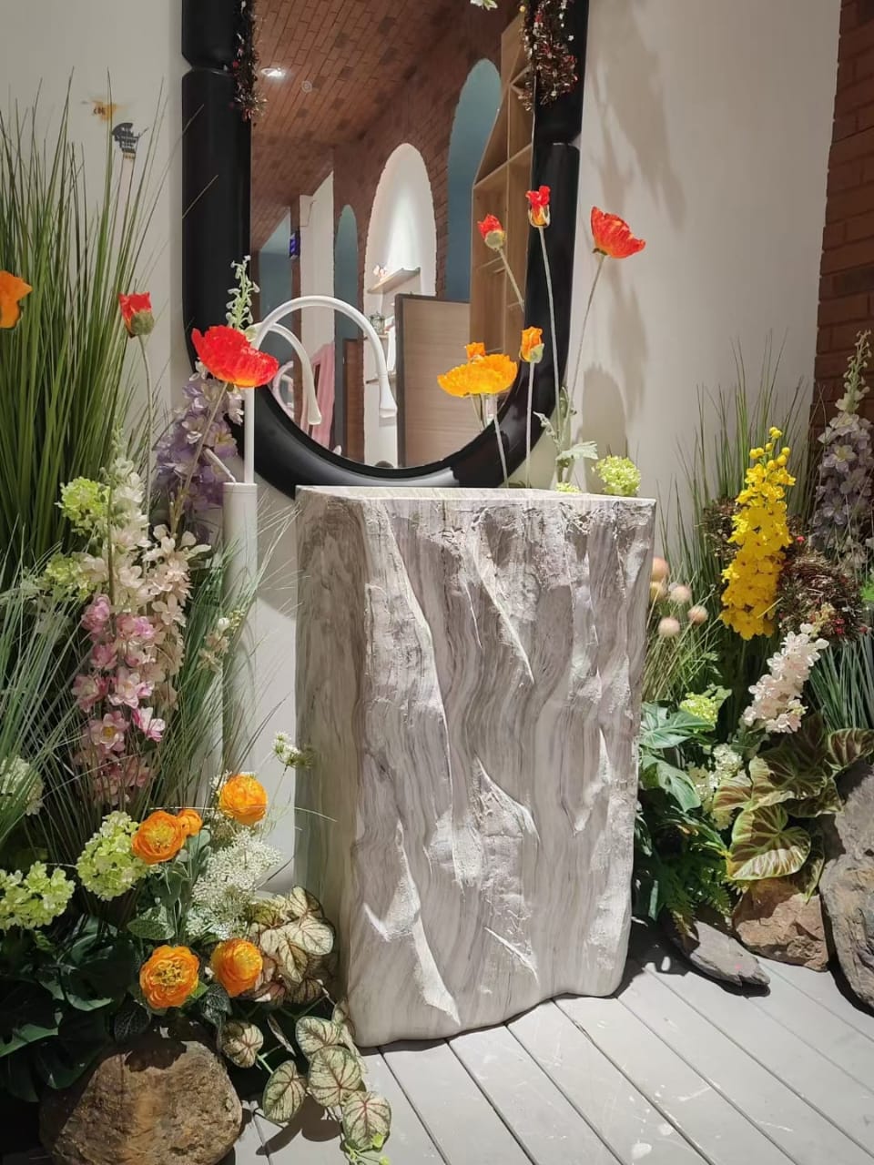 a mirror with a mirror on it