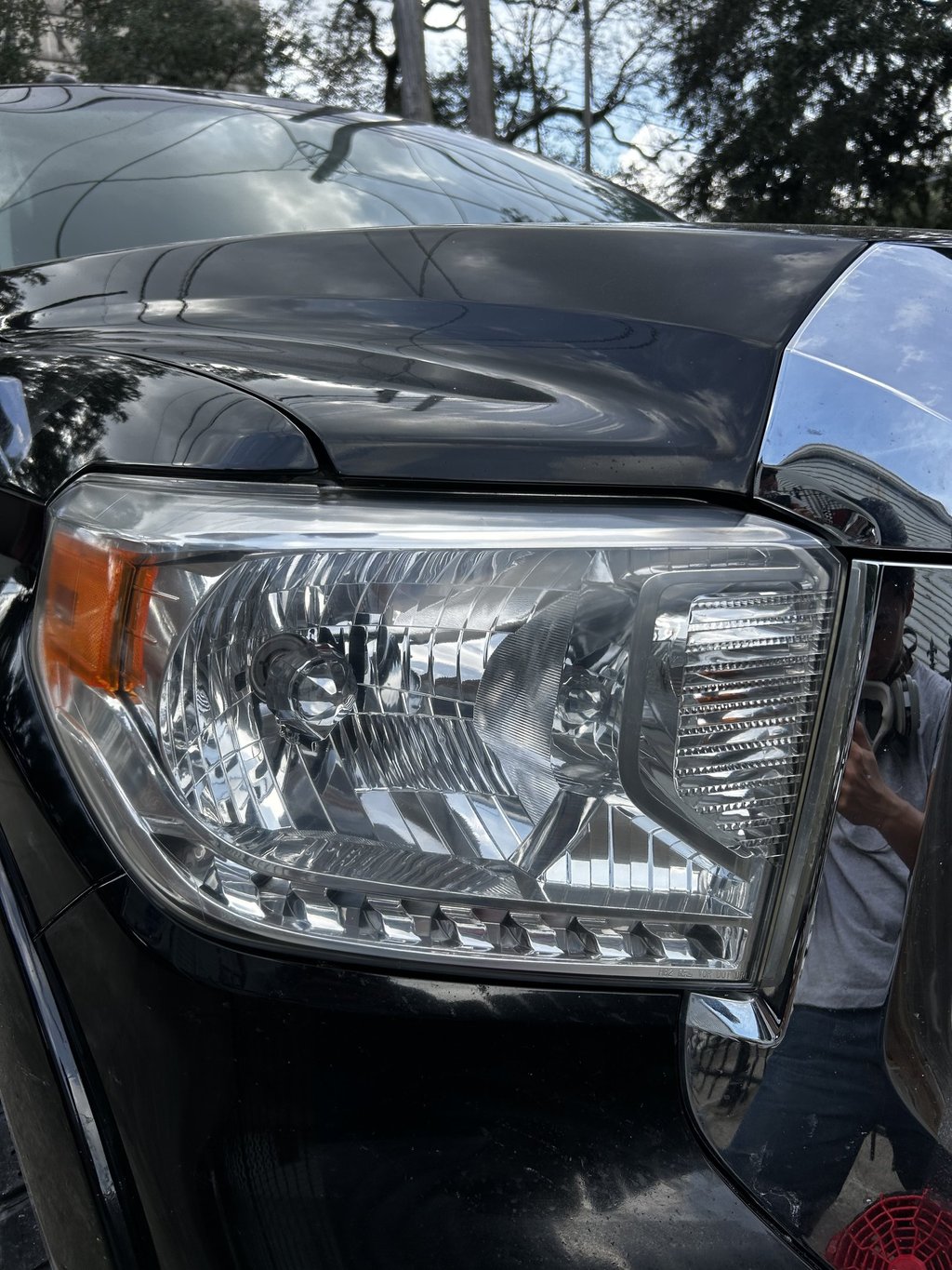 clear restored 2017 Toyota Tundra headlights