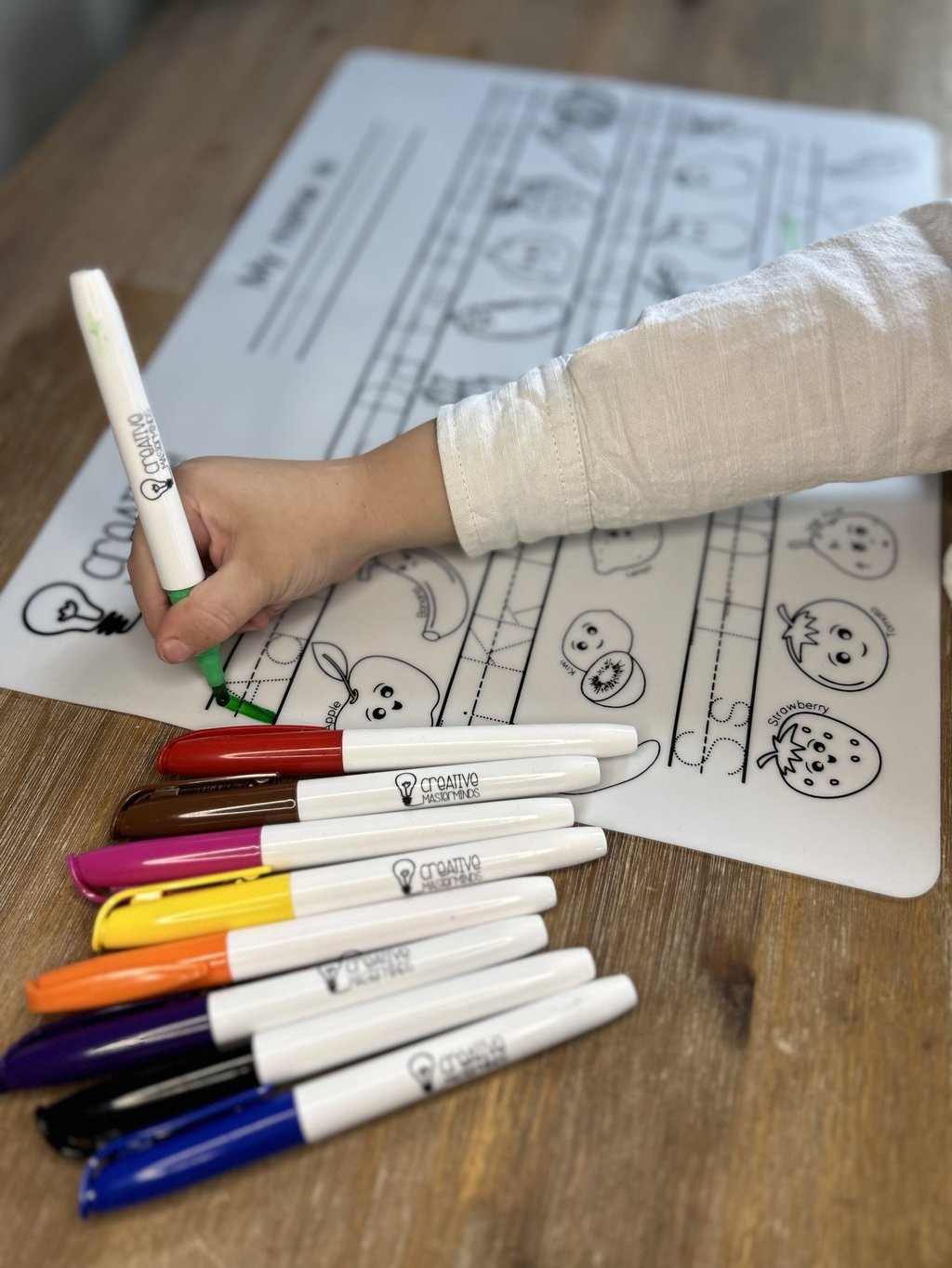 Scribbly Kids reusable drawing mats in travel tubes for quiet play, gifts, and learning on the go