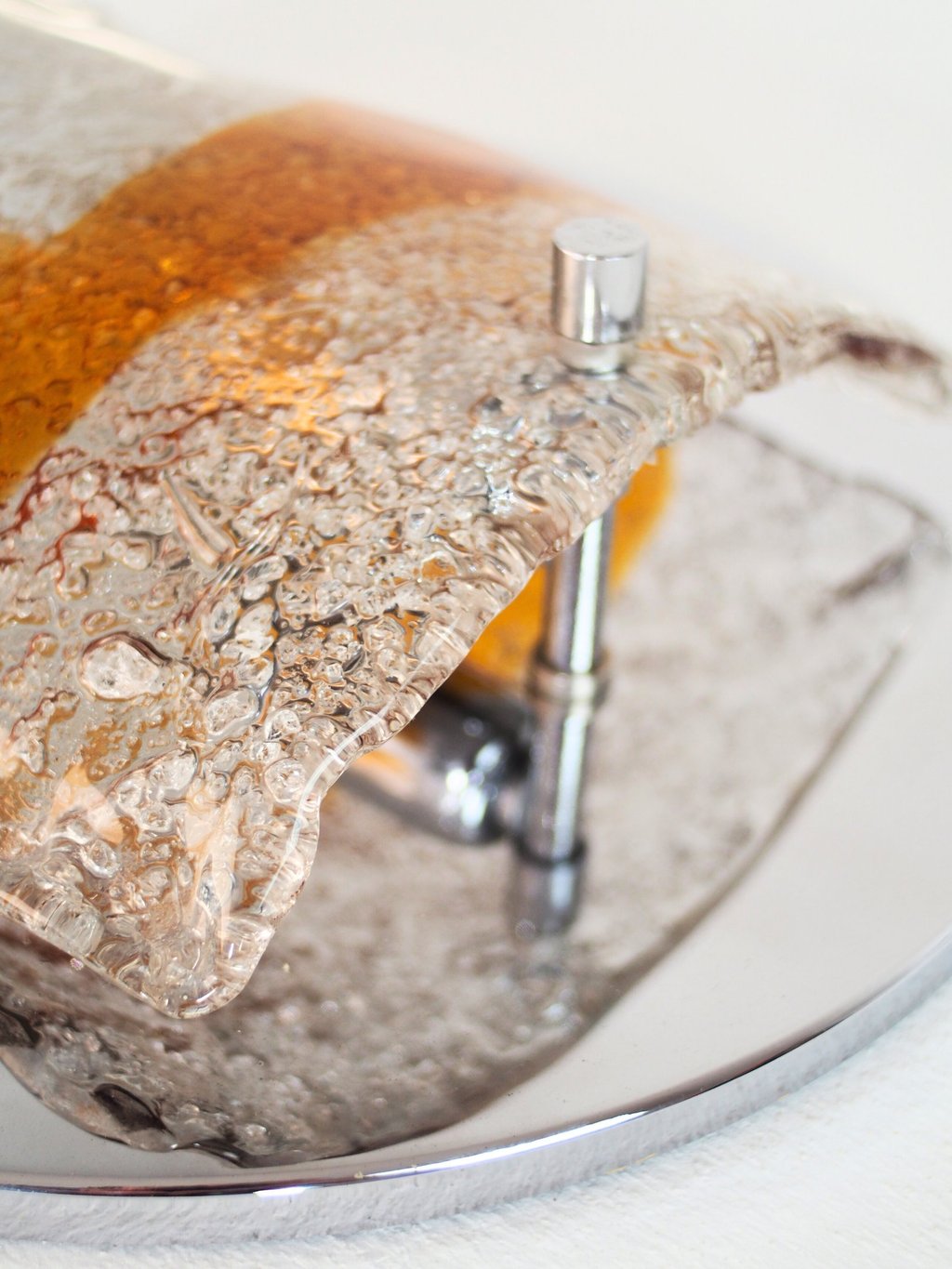 Set of 2 Murano Wall Lamps for A.V. Mazzega