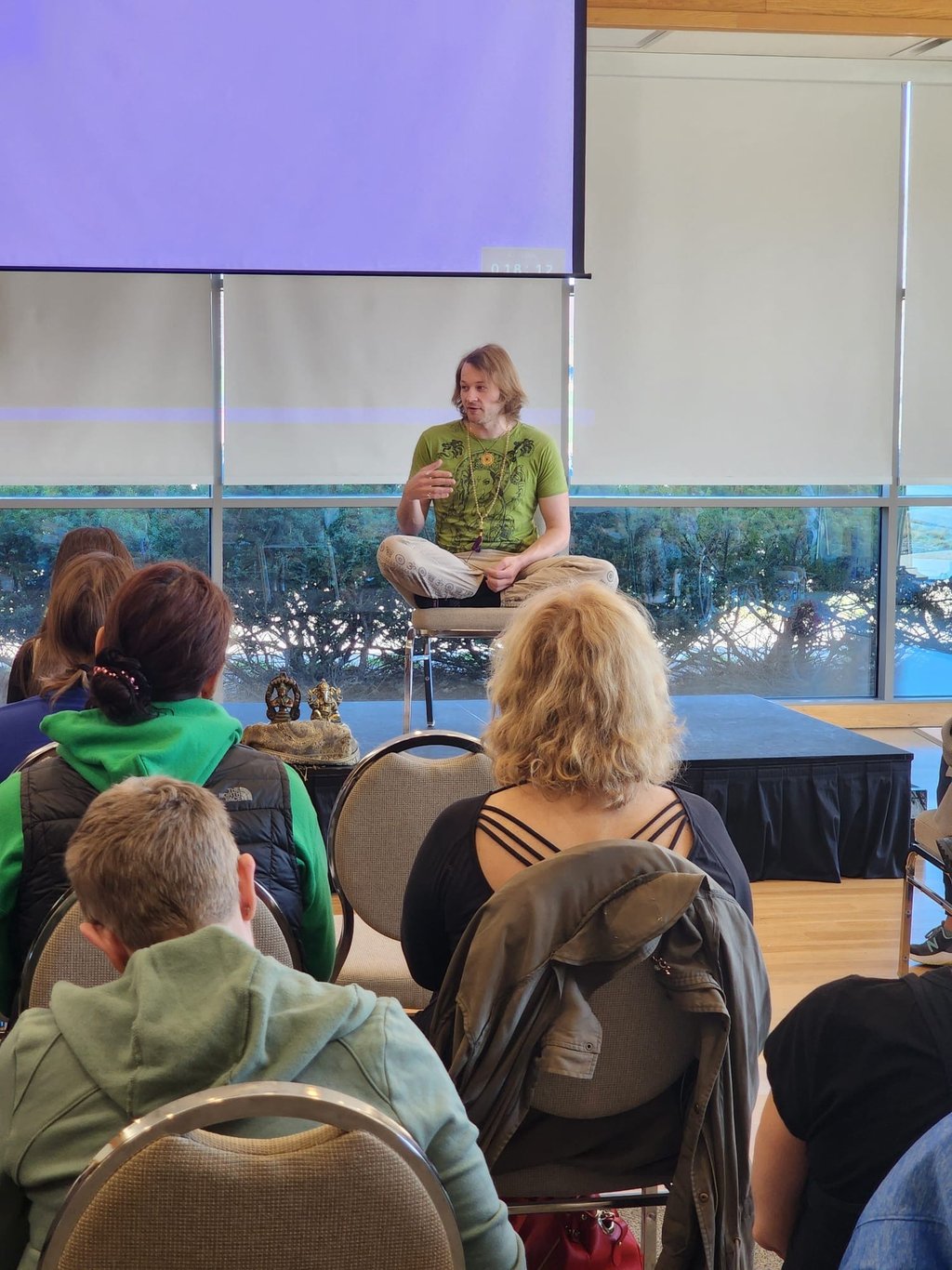 Jack Utermoehl Presenting at a Yoga Conference