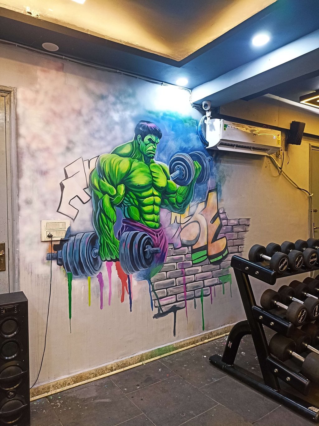 gym wall art in delhi