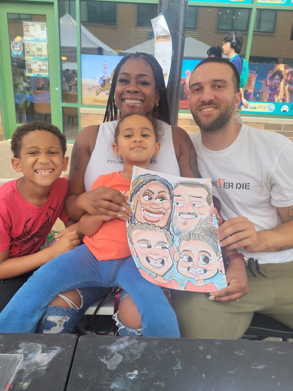 family caricatures for any event