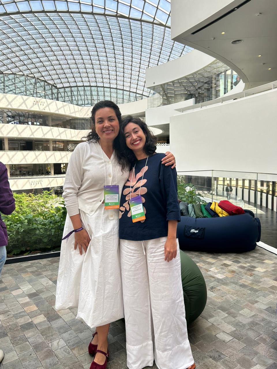 Clara Coelho em palestra no Hospital Albert Einstein. Práticas de Medicina Integrativa no Recanto Cl