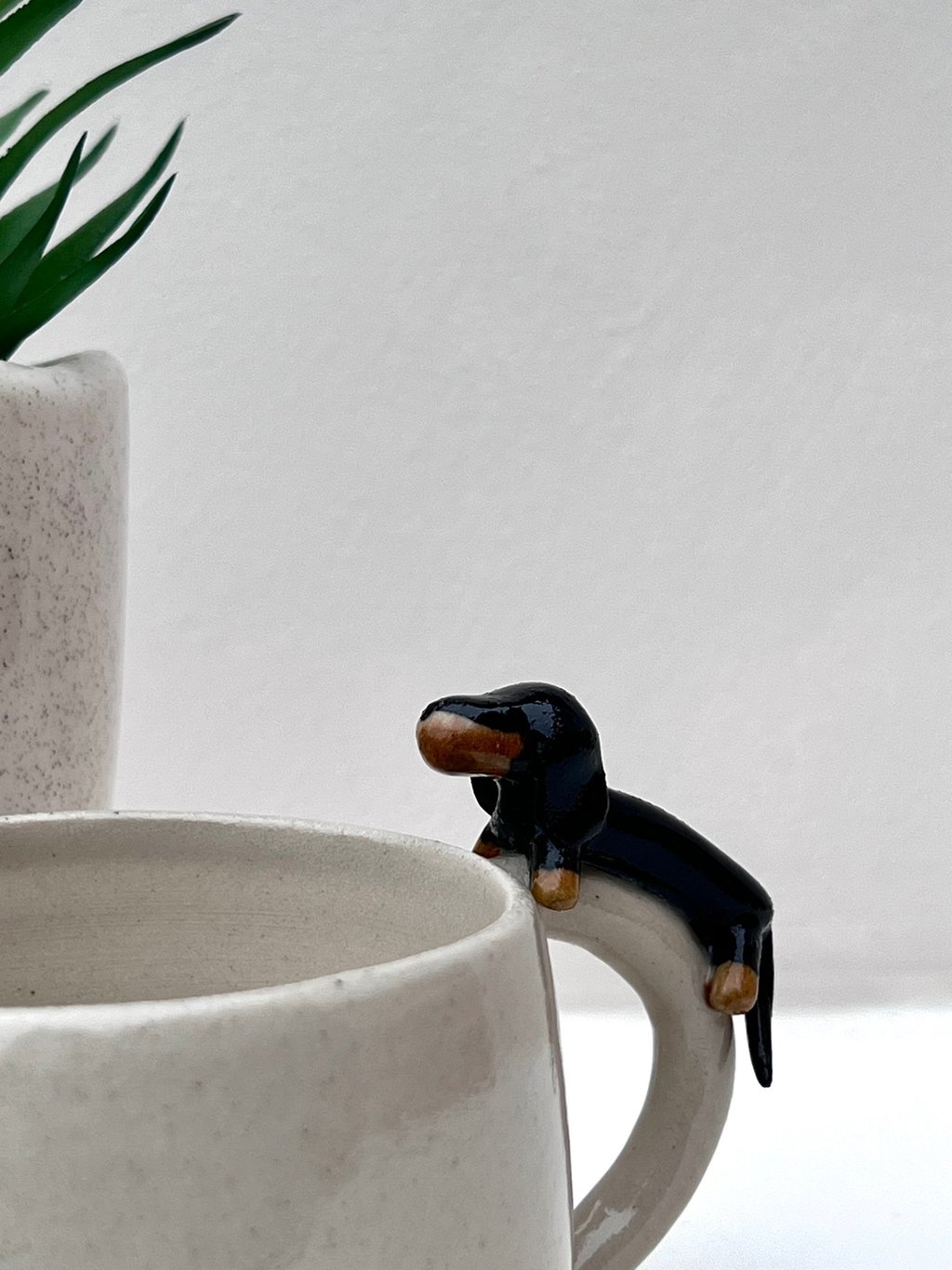 La pause Jacques avec son petit teckel 