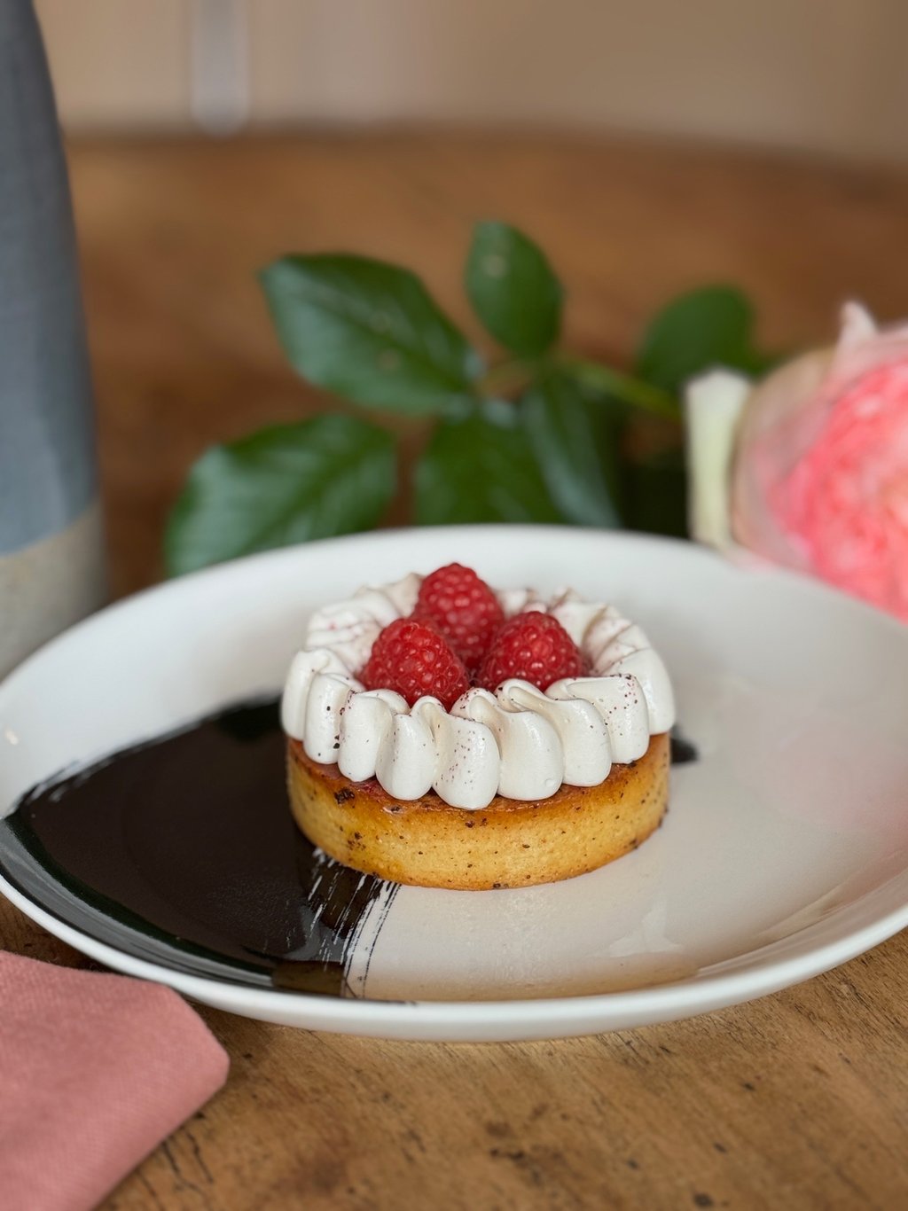 Tarte hibiscus framboise