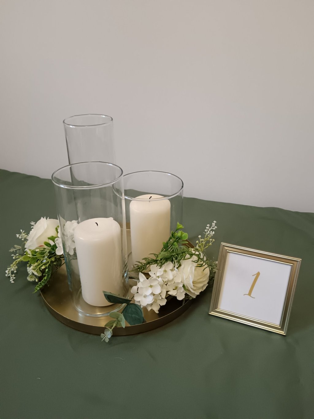 numéro de table doré