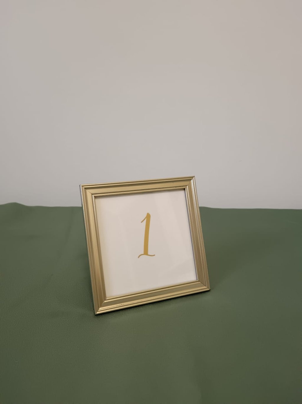 numéro de table doré