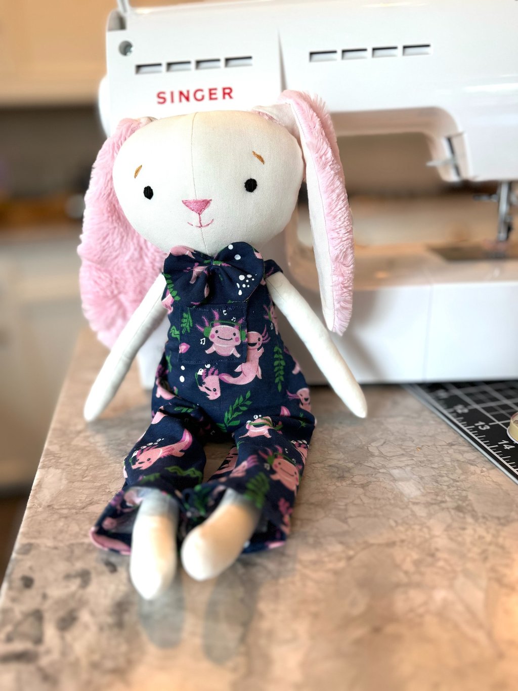 a stuffed rabbit toy