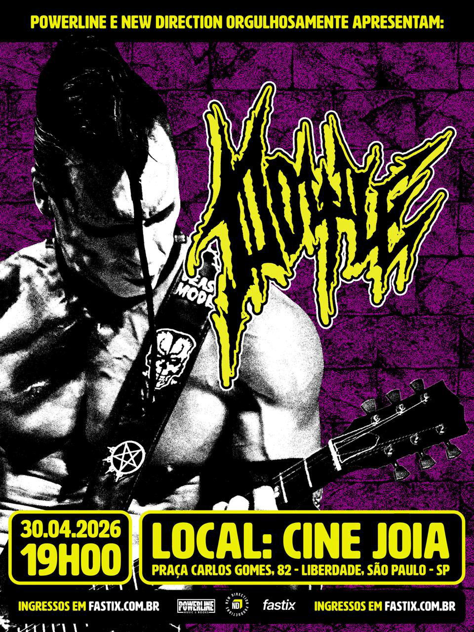 O Monstro está solto: Doyle, lendário guitarrista do Misfits, anuncia show em São Paulo