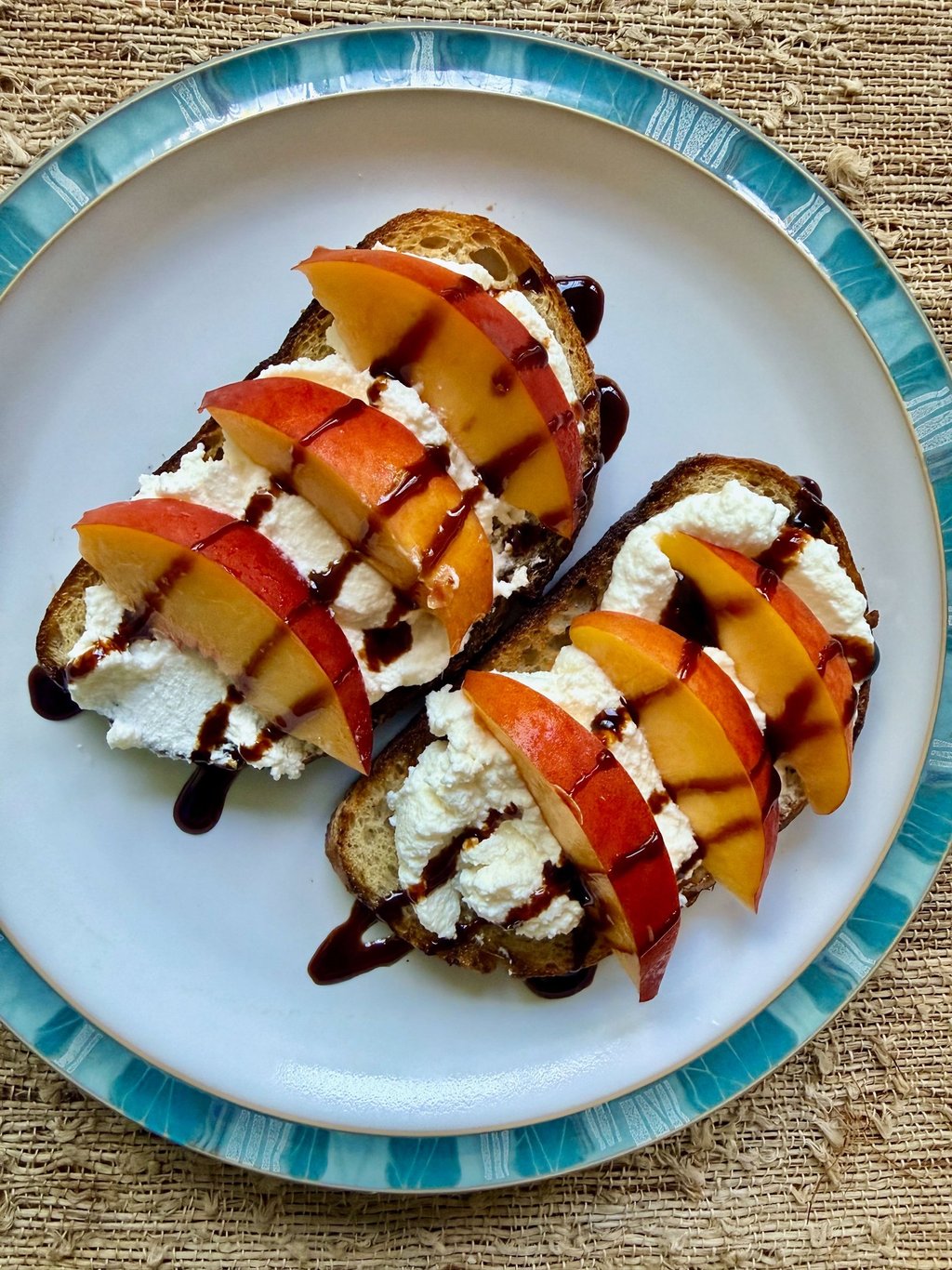 Peach & Ricotta Toast