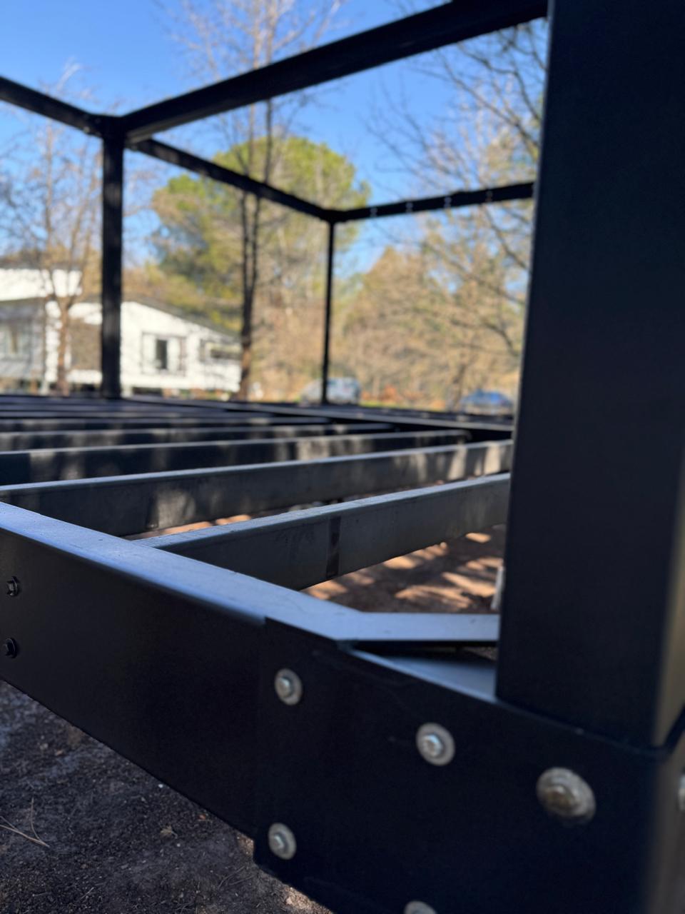 construi a tu tiempo, estructura de hierro de simple armado