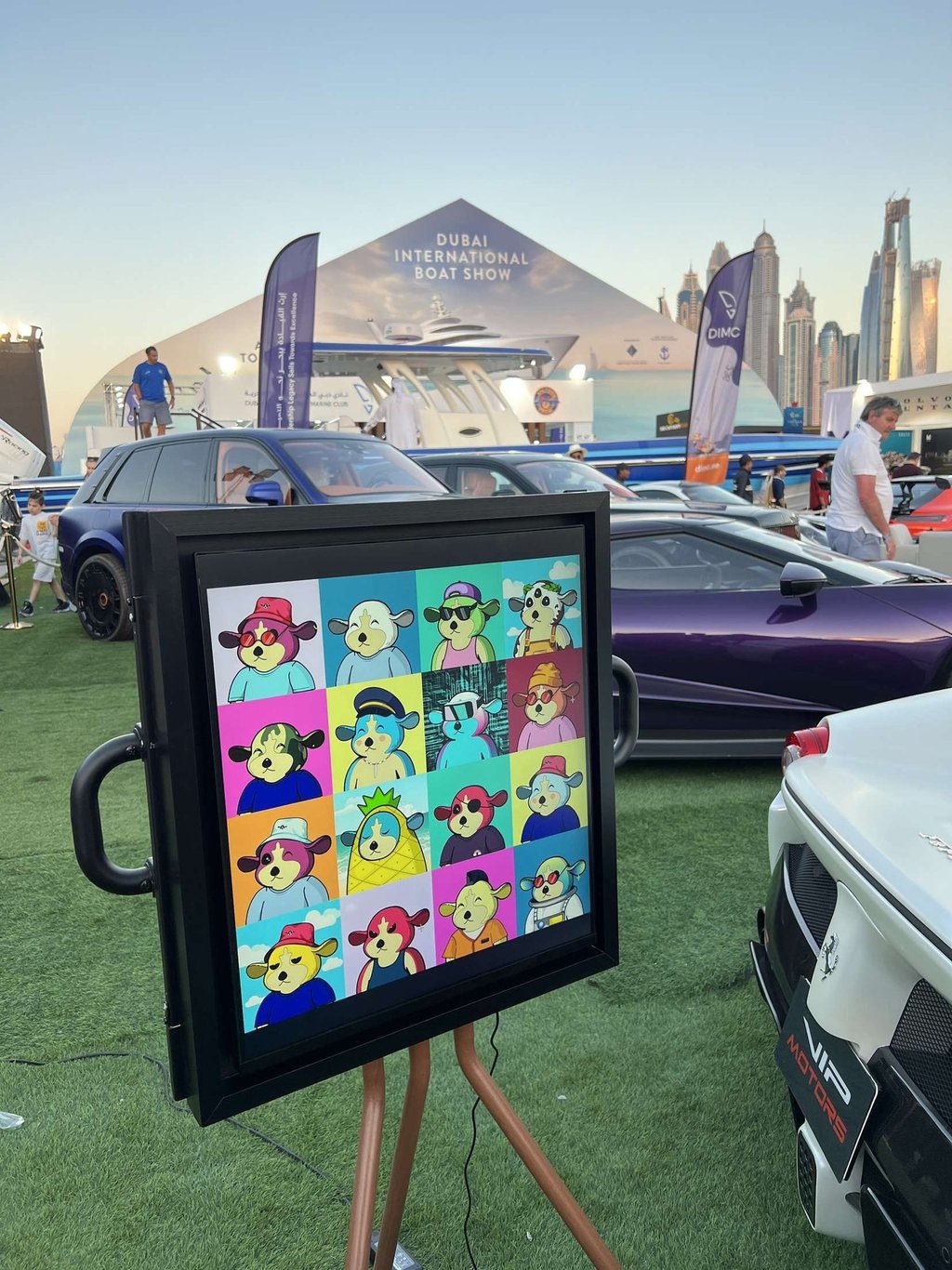 Collage of Bush Babies at the Dubai Boat Show