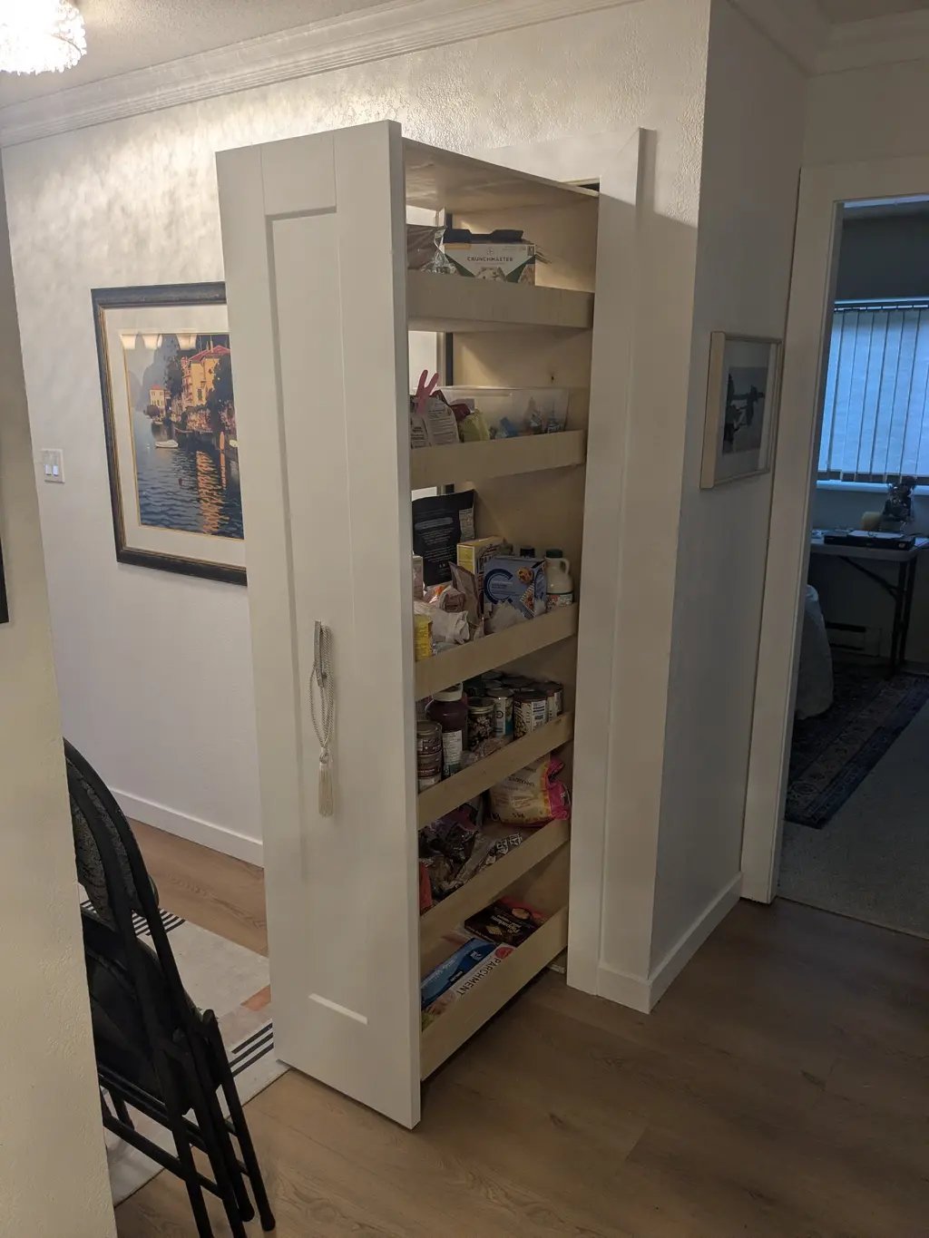 Rollout Pantry finished, and filled with plenty of room to spare for more