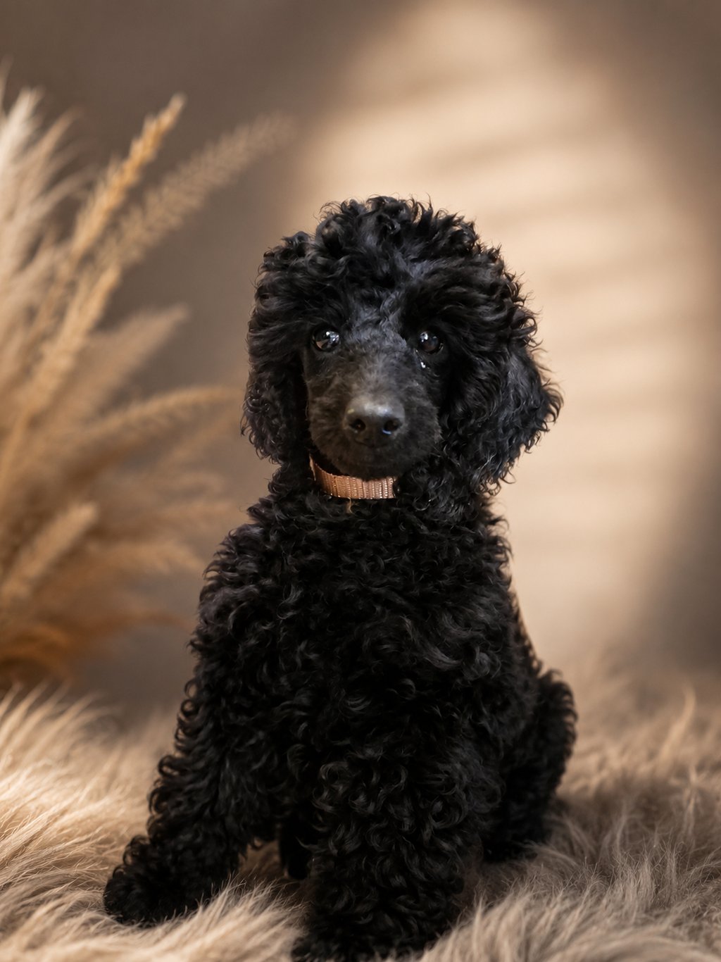 Femelle caniche toy noir des rives de riss disponible