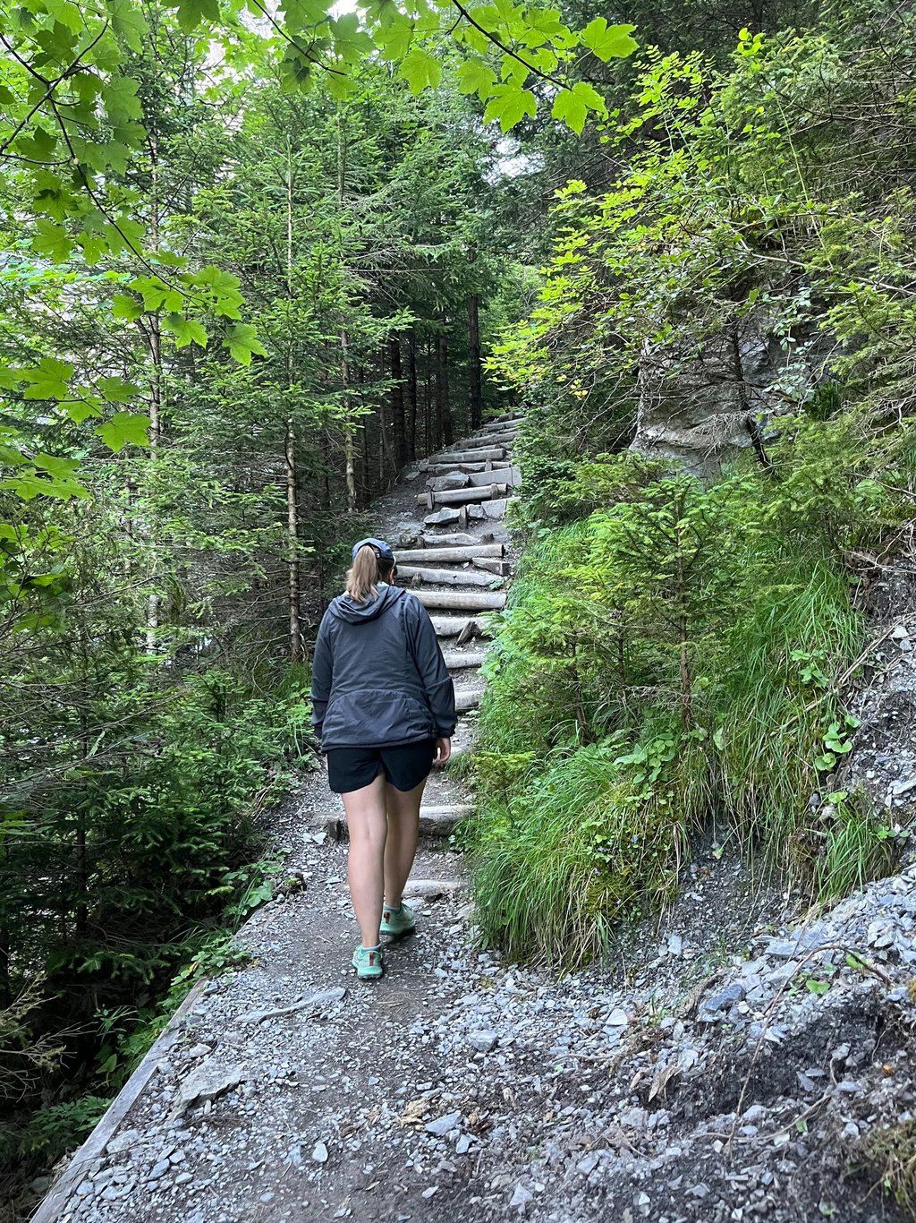Climbing the Klus Gorge into the Gasterntal
