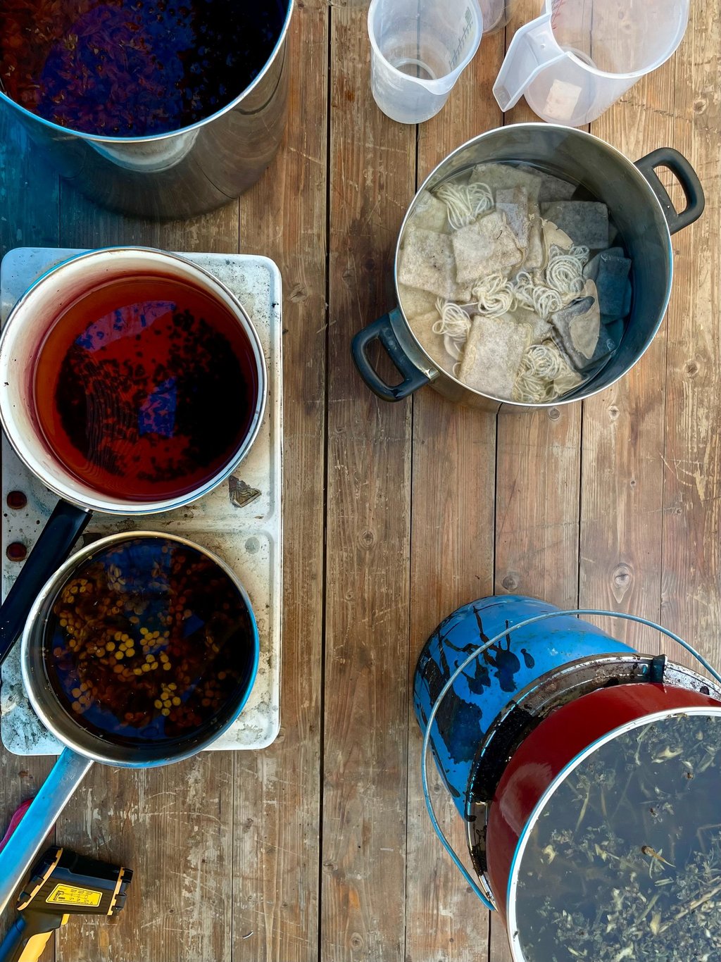 démonstration teinture végétale bain teinture