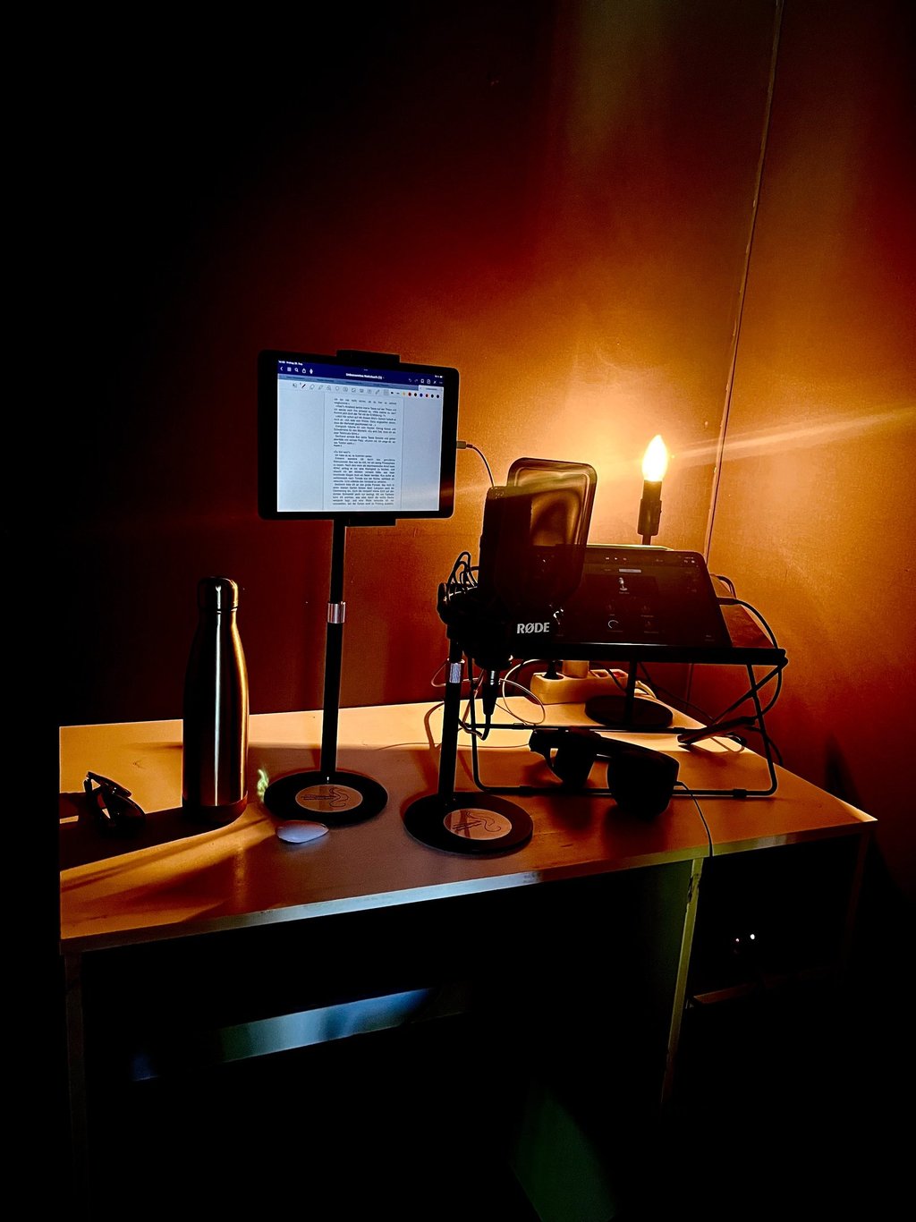 Homestudio Einblick von Sprecherin Marie Seith