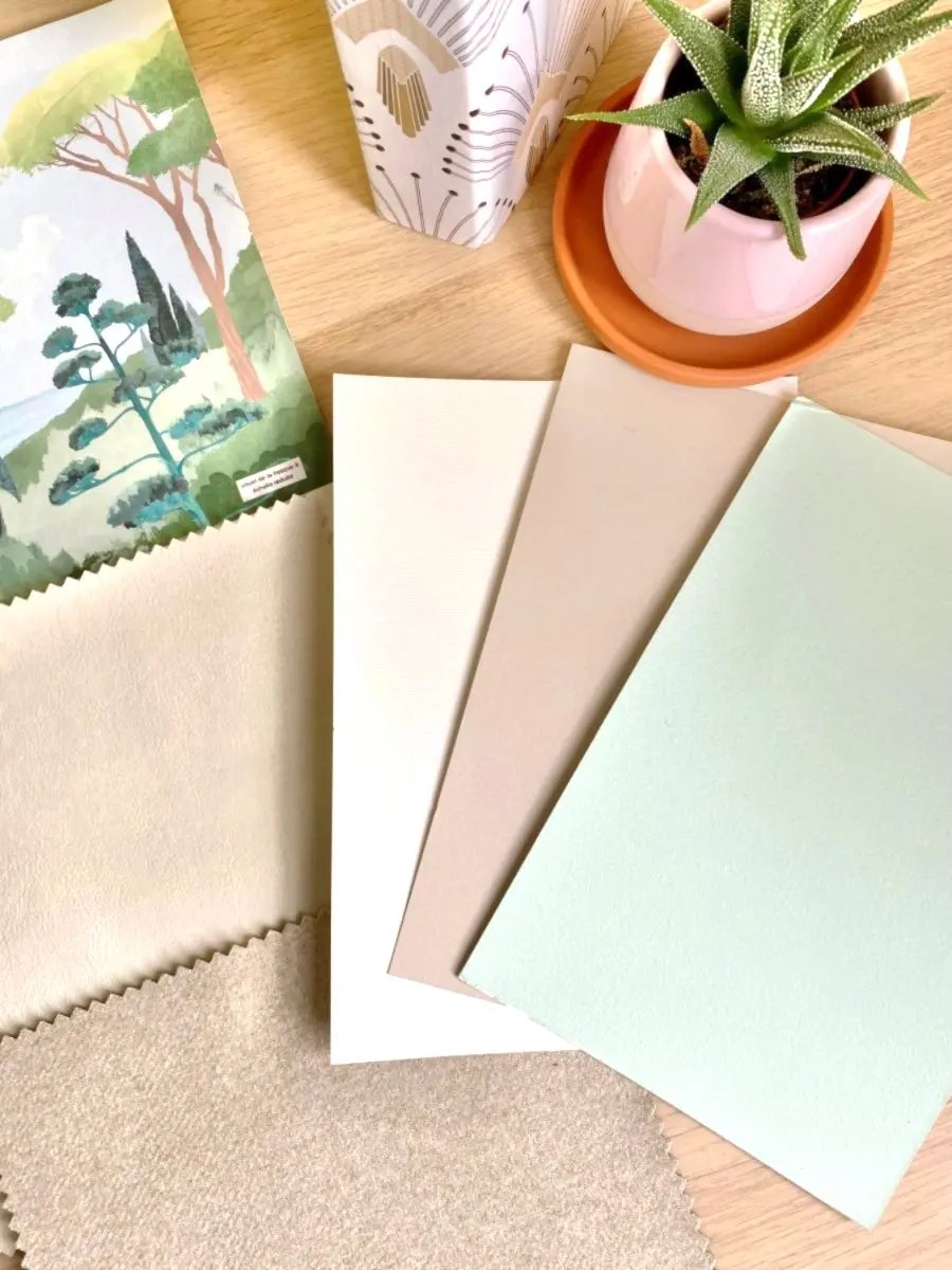 Choix des échantillons pour un projet de décoration intérieure