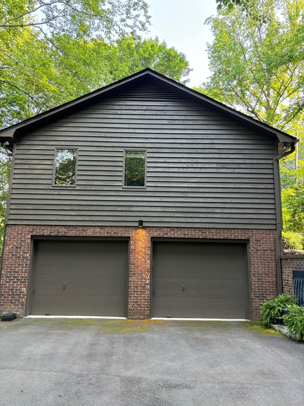 exterior painting garage doors in fairview, nc
