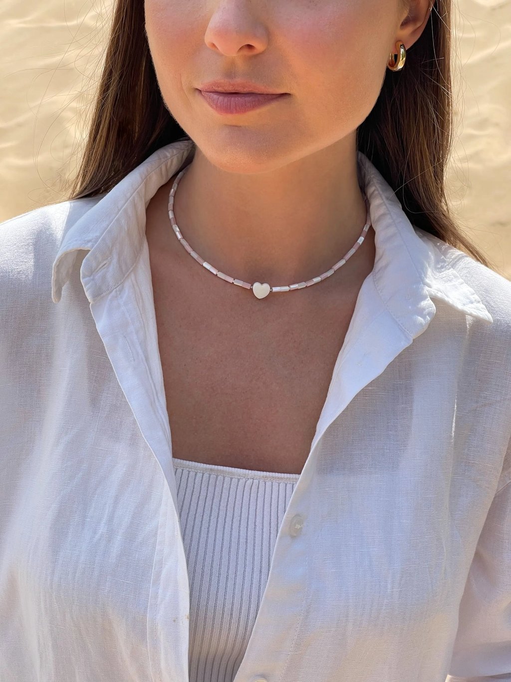 kaklo papuosalai su kristalais