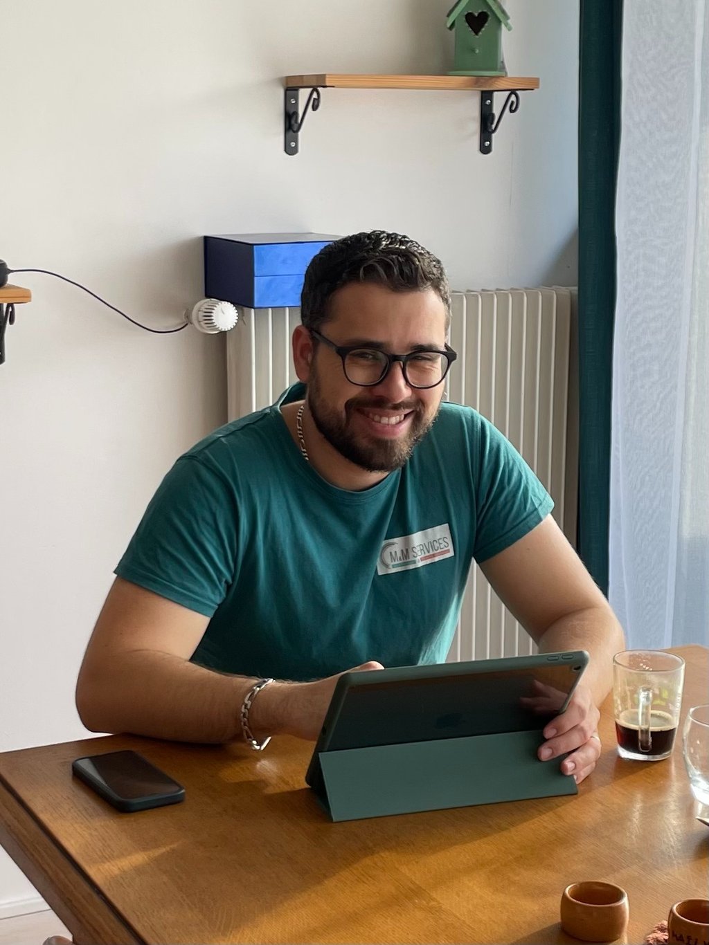 Medhi Devaux, gérant de M & M Services Pro, entreprise de nettoyage à Rouen