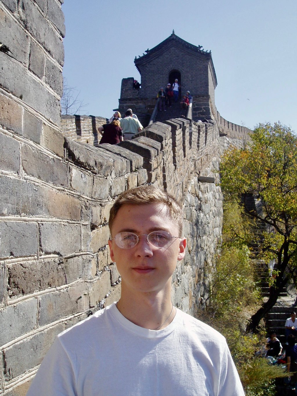 Dr. Hill at the Great Wall in China