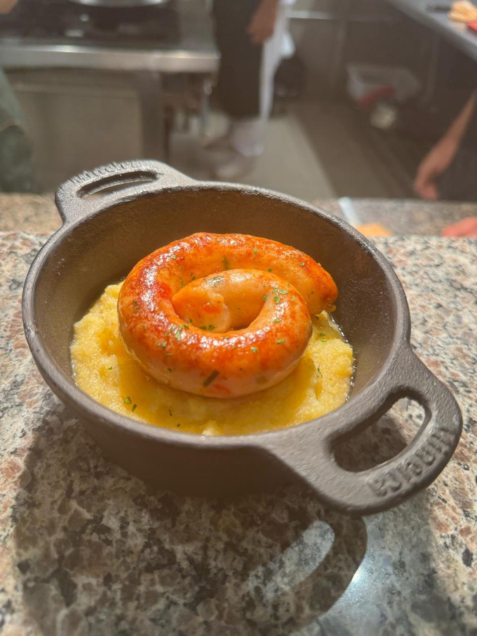 Linguiça de camarão na Air Fryer