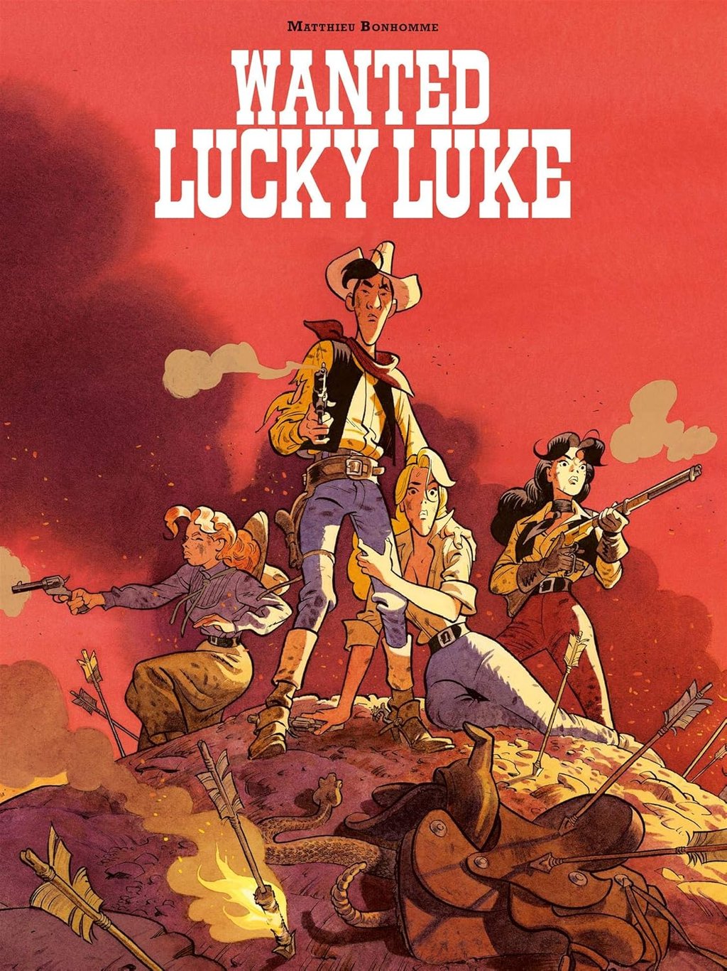 Première de couverture de la BD Wanted Lukcy Luke