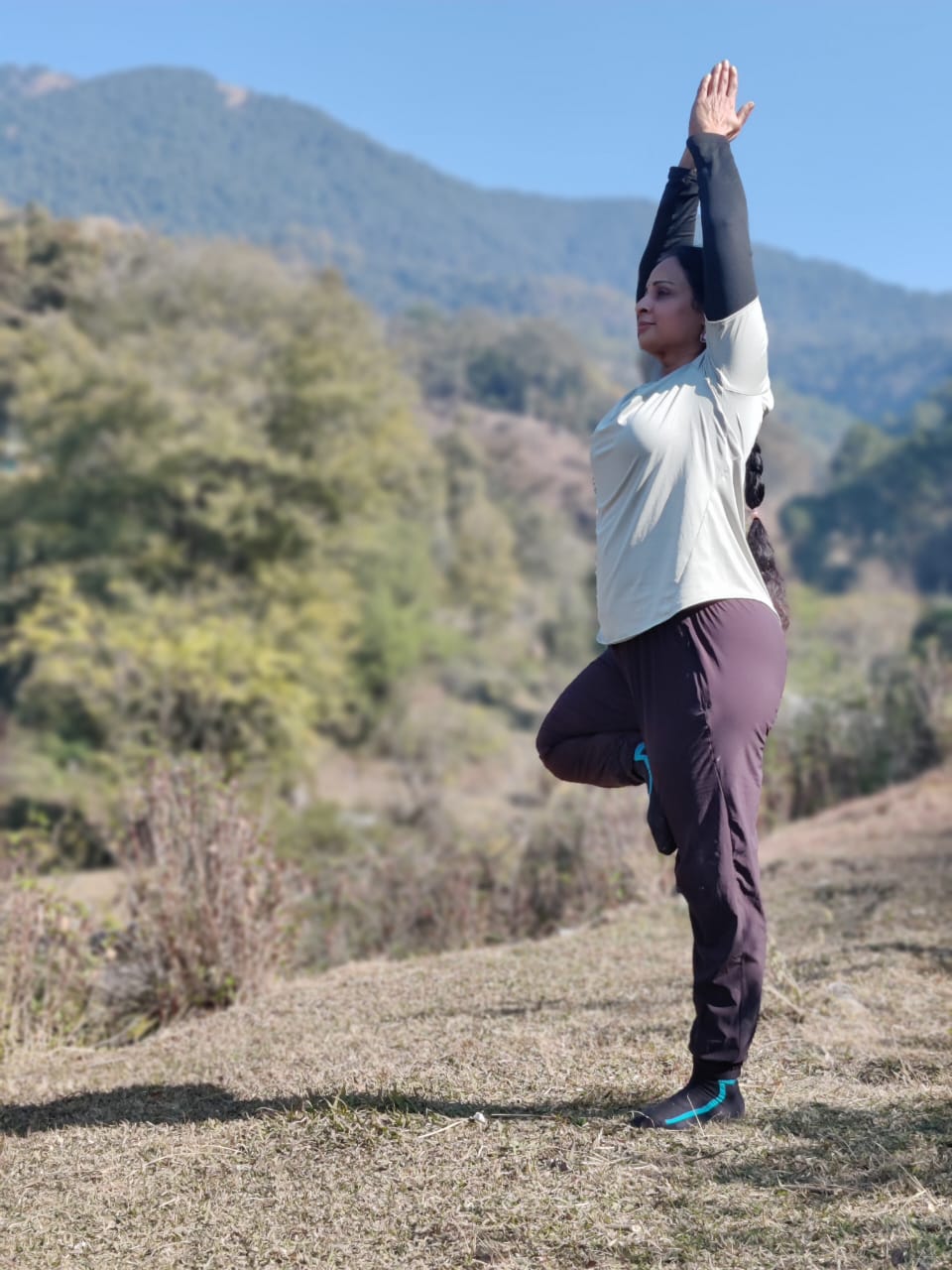 Vrikshasana among the Mountains!