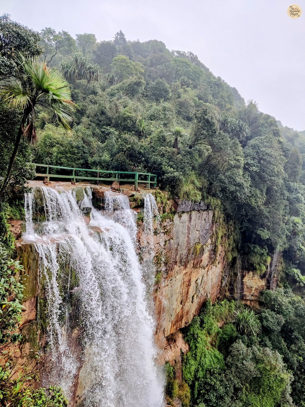 Wahkaba Falls – A Cliffside Cascade Framed by Endless Hills