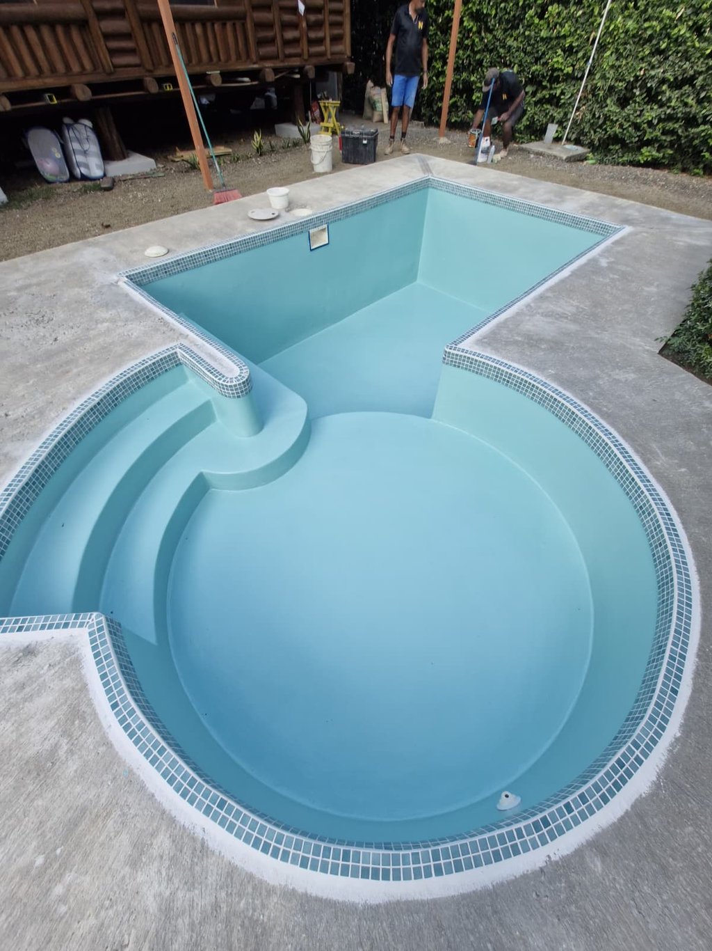 Complete pool renovation in samara guanacaste