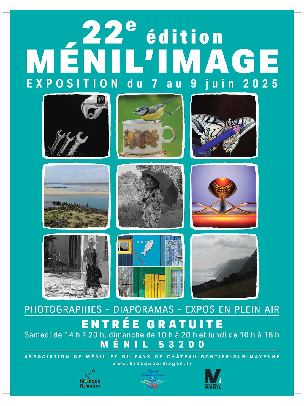 Evenement photo annuel organisé par le Kiosque a Images à Ménil près de Chateau-Gontier en Mayenne