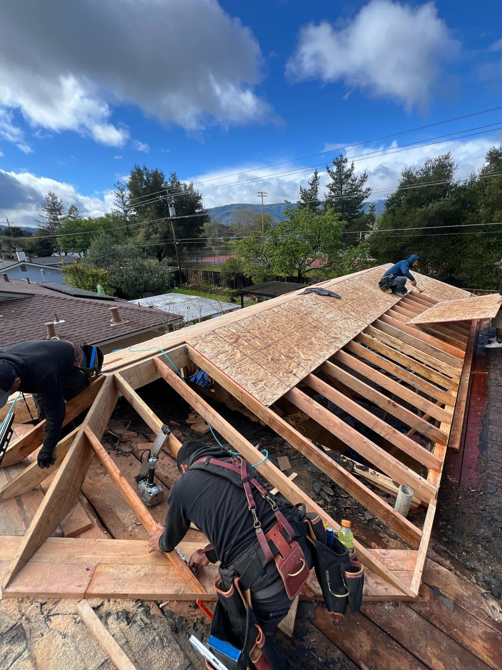 Asha Construction general contracting team working on a home remodel