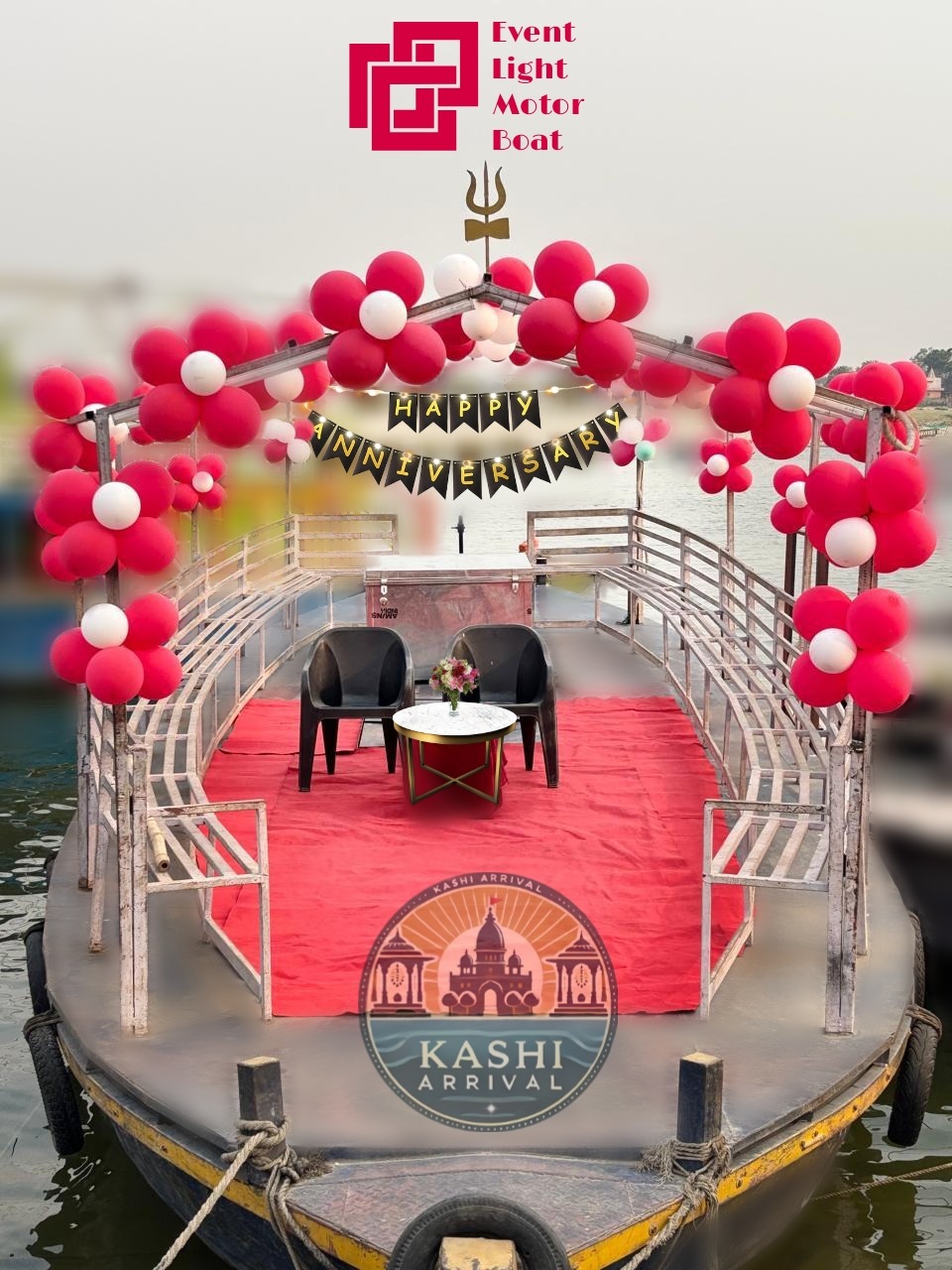 Surprise Decorated Event Boat Booking for Marriage Anniversary and Other Special Occasion