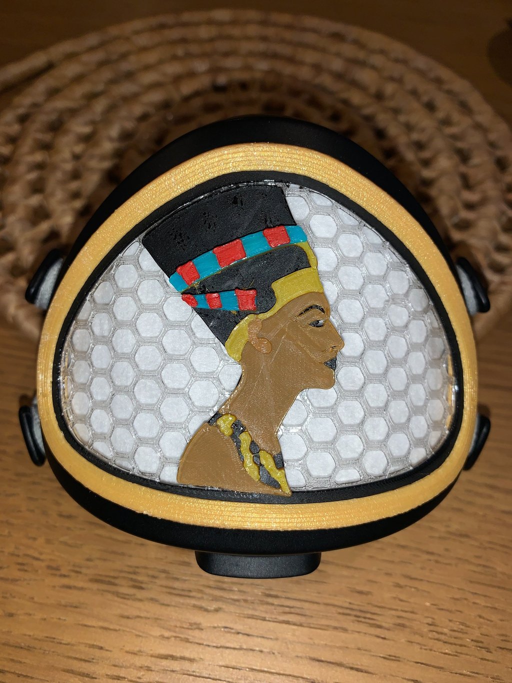Multicolor Queen Nefertete  Decoration for Flo mask