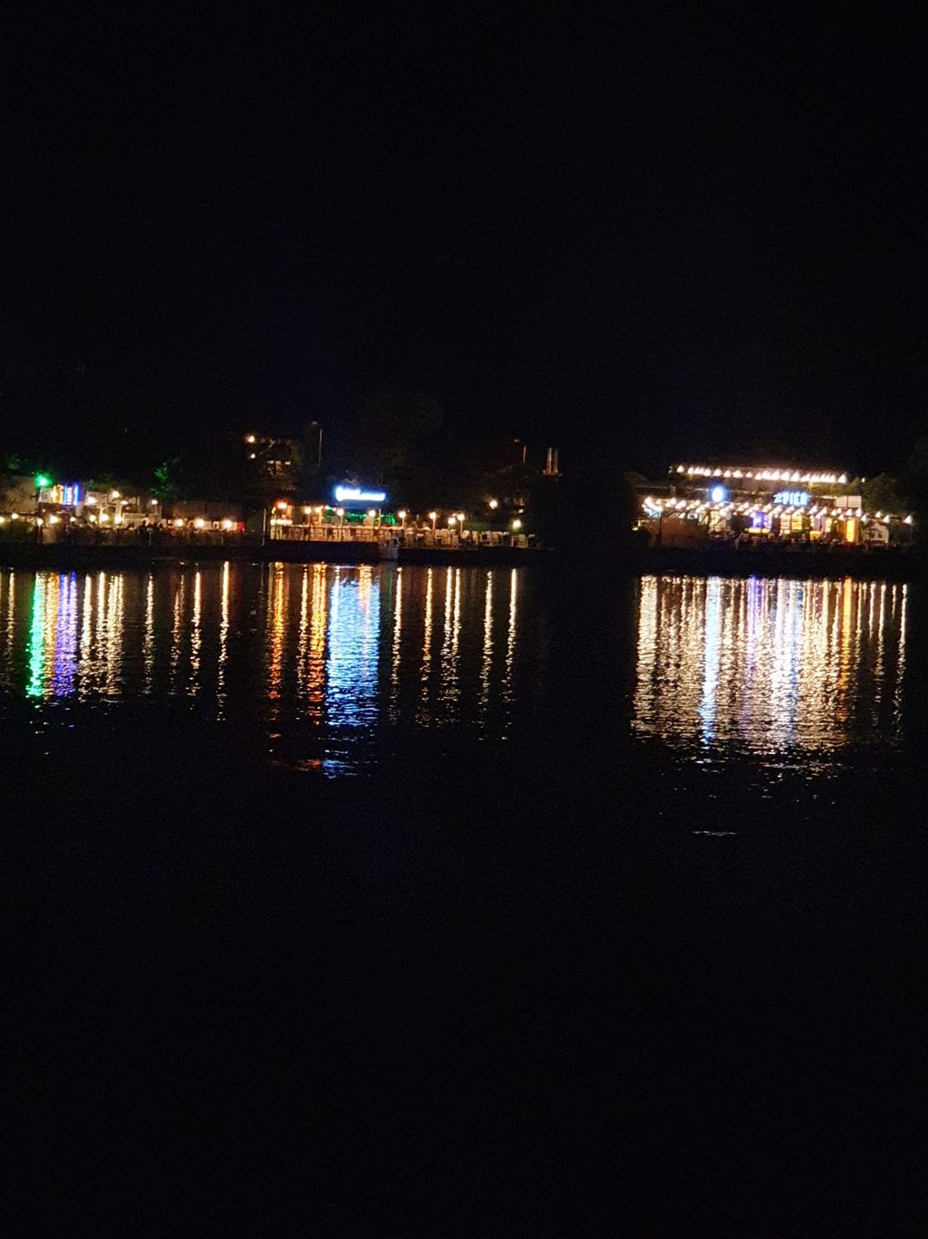 Dalyan river at night time