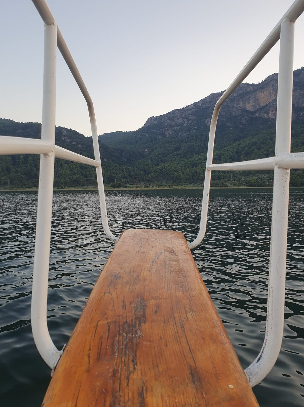 a swimming break on Lake Köyceğiz