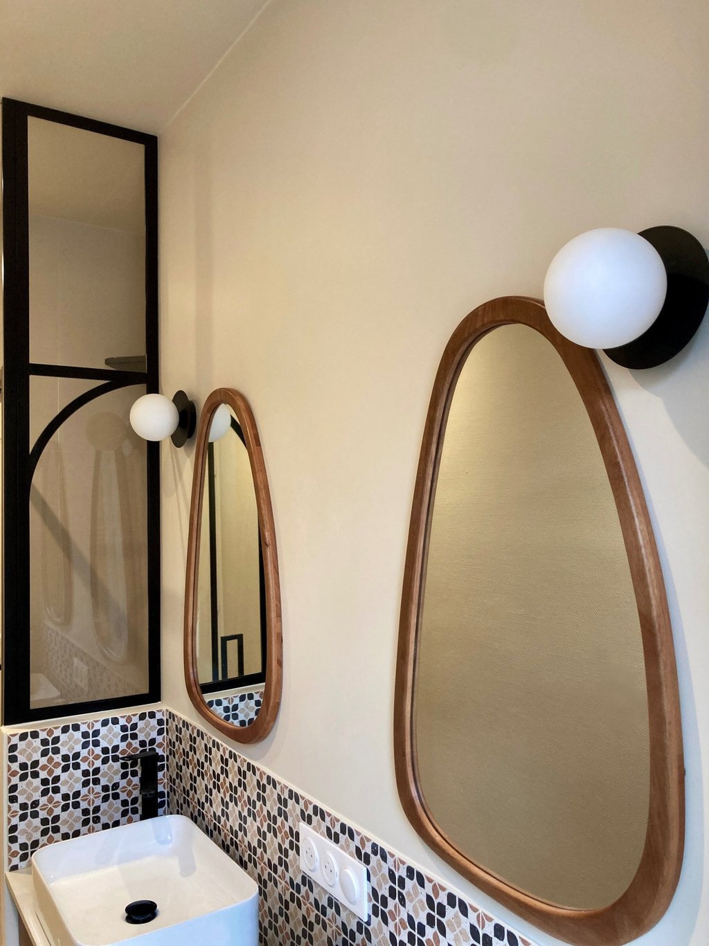 rénovation salle de bain Nantes : miroir SKLUM Arbidel