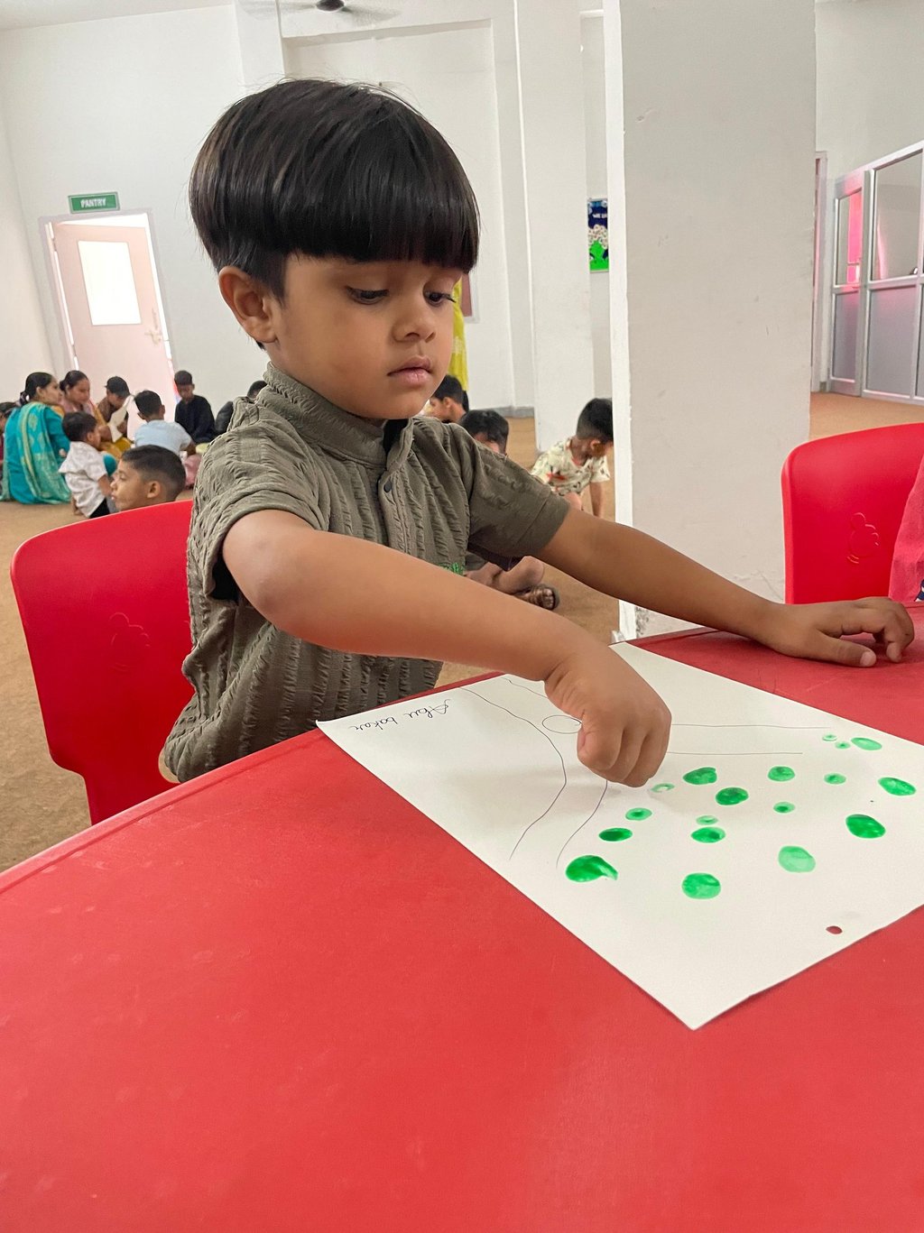 International Delhi Public School Jhabrera Students Engaged In Art & Craft Activity