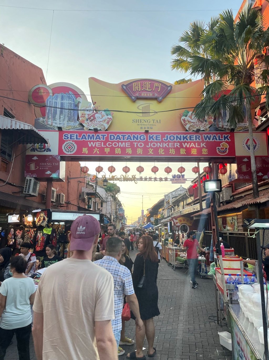 nocny market w Melaka