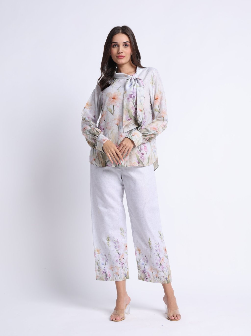 Florocent Shirt and pant women co ord set collection
