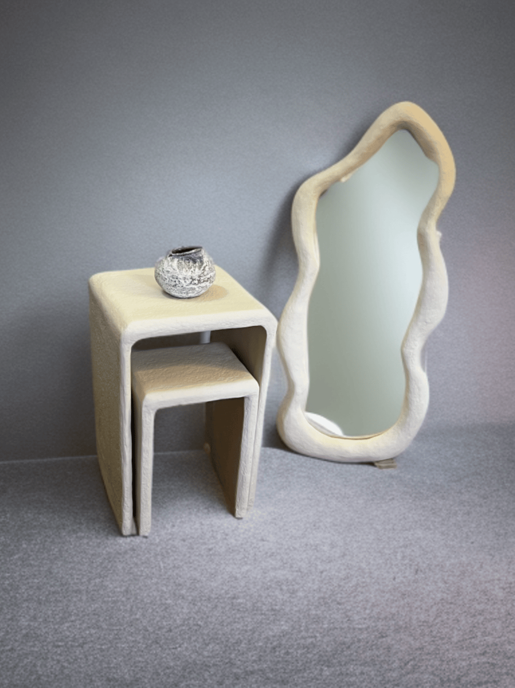 Wabi Sabi Paper Mache Interior Desin