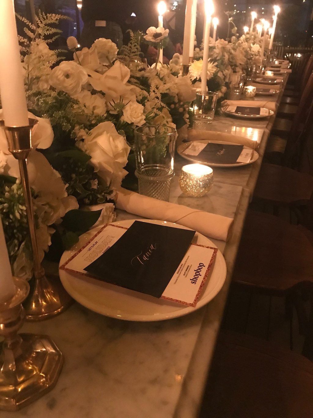 Brand dinner event at Harriet's Rooftop Los Angeles organized by LB Event Consultants