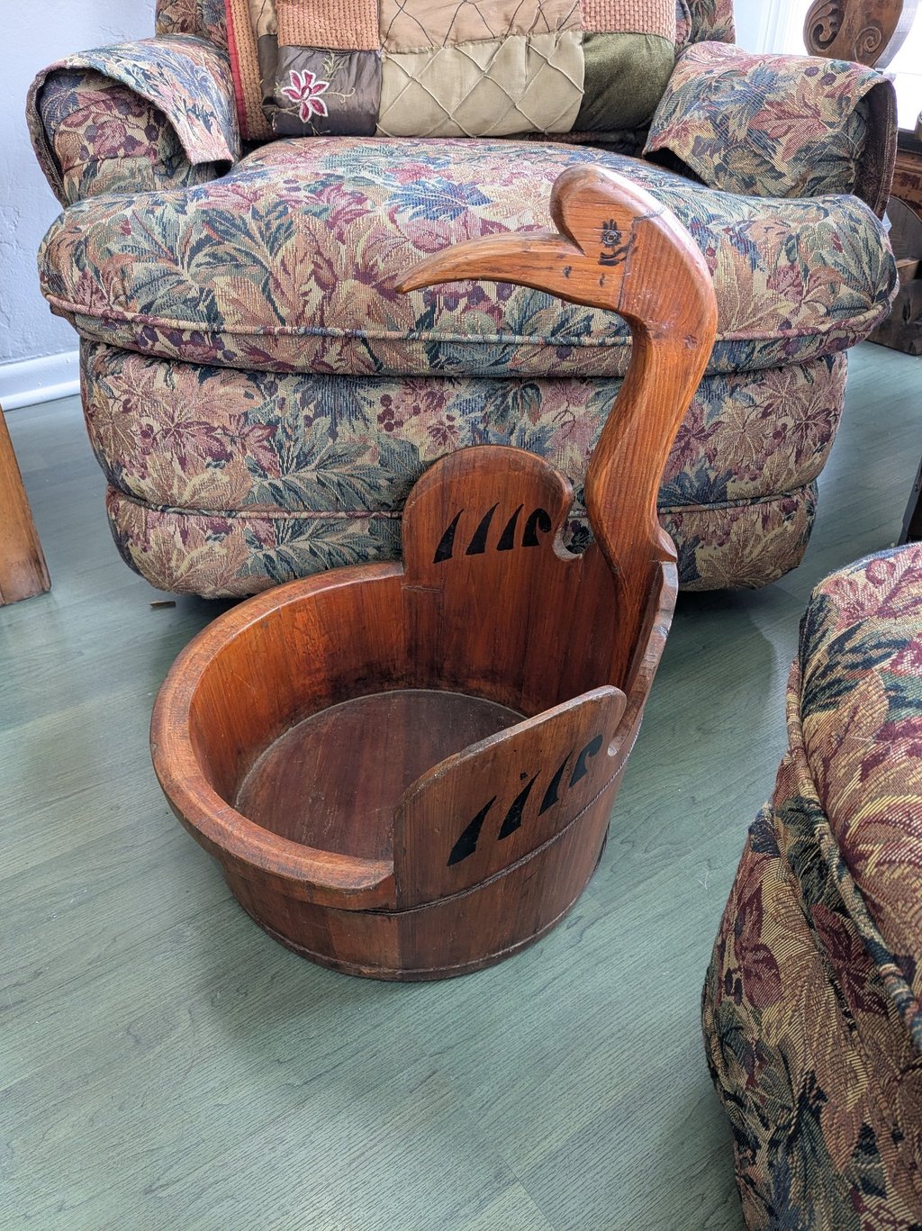 a wood tub