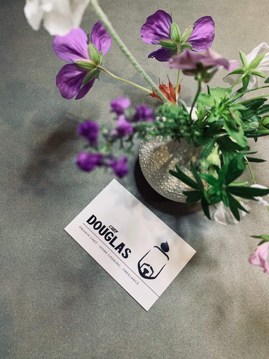 chef douglas business card